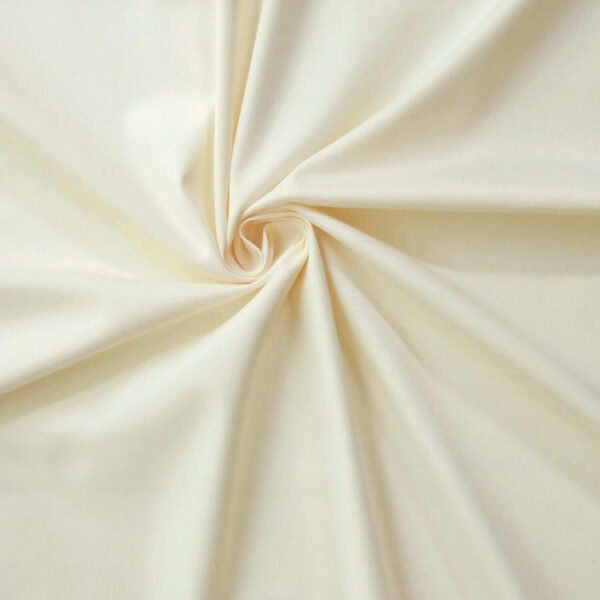 Cotton Sateen Stretch Fabric ivory CP4106